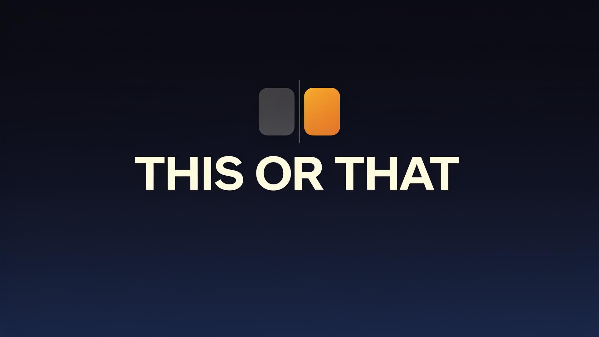 THIS OR THAT — FilmFlirt interface preview